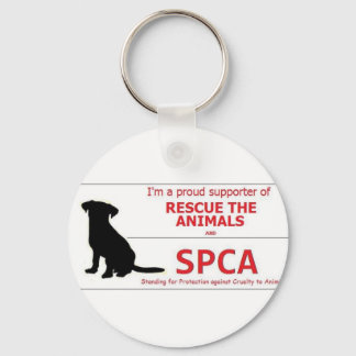 "Ik steun de SPCA..." Sleutelhanger