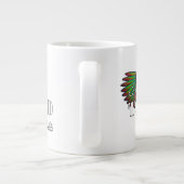 Ik steun de Topeka Art Guild kip Grote Koffiekop (Achterkant)