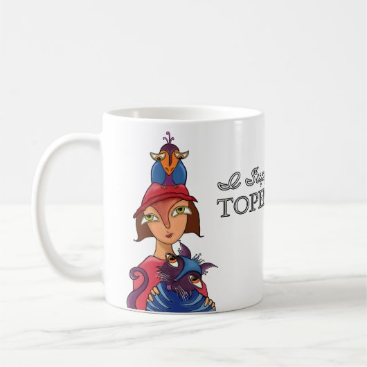 Ik steun de Topeka Art Guild Mok (Links)