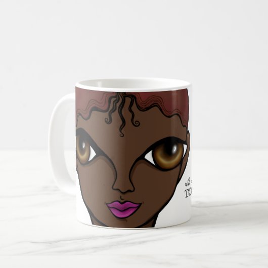 Ik steun de Topeka Art Guild Mok (Voorkant links)