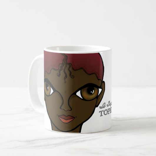 Ik steun de Topeka Art Guild Mok (Voorkant links)