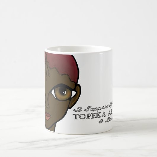 Ik steun de Topeka Art Guild Mok (Center)