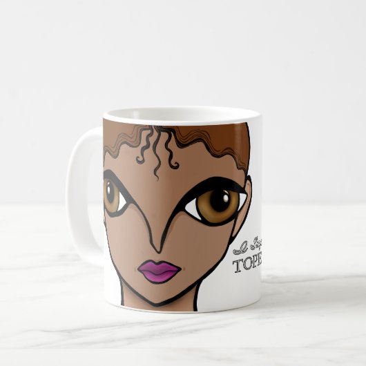 Ik steun de Topeka Art Guild Mok (Voorkant links)