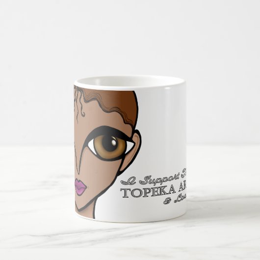 Ik steun de Topeka Art Guild Mok (Center)
