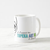 Ik steun de Topeka Art Guild Mok (Voorkant rechts)