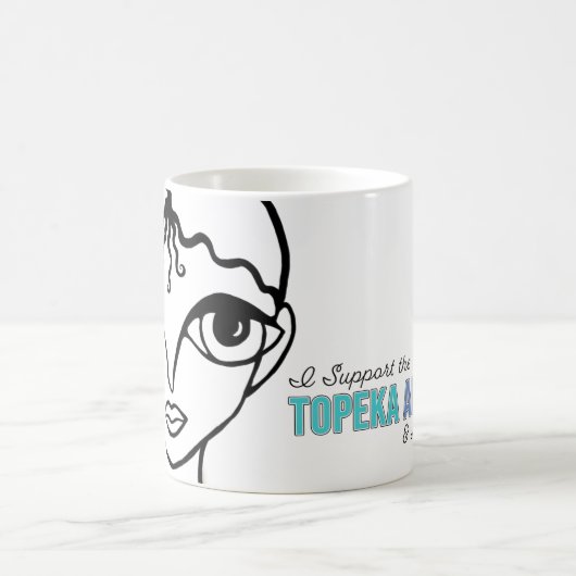 Ik steun de Topeka Art Guild Mok (Center)