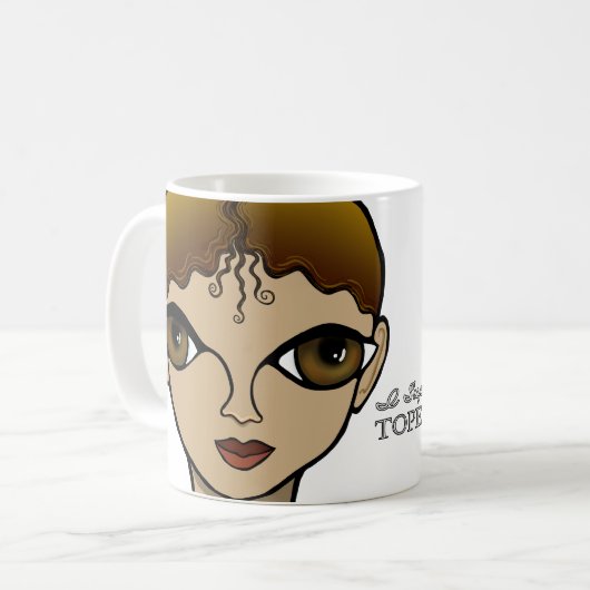 Ik steun de Topeka Art Guild Mok (Voorkant links)