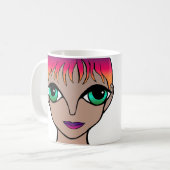 Ik steun de Topeka Art Guild Mok (Voorkant links)