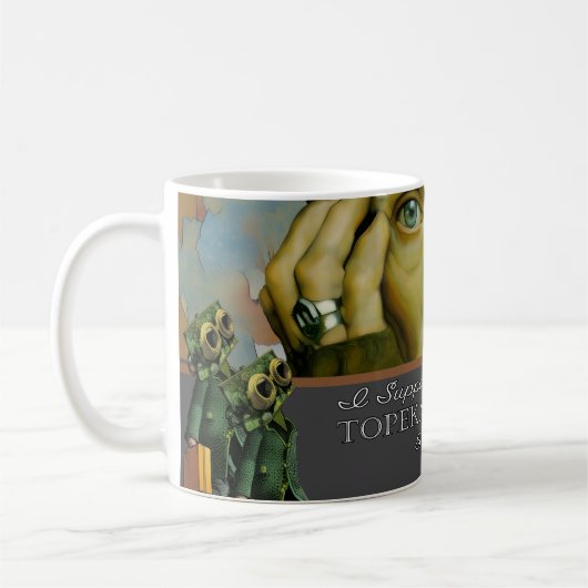 Ik steun de Topeka Art Guild-mok Koffiemok (Links)