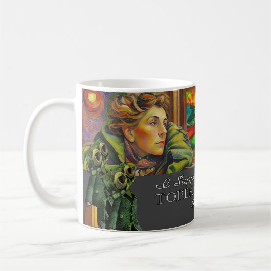 Ik steun de Topeka Art Guild-mok Koffiemok (Links)