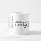 Ik steun de Topeka Art Guild-mok Koffiemok (Voorkant links)