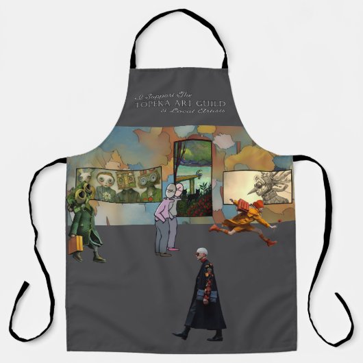 Ik steun de Topeka Art Guild-mok Schort (Voorkant)