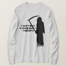 Ik steun de troepen van iedereen t-shirt