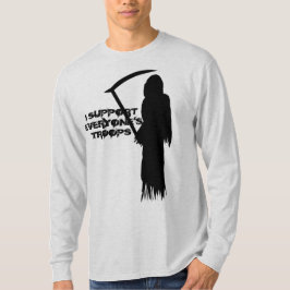 Ik steun de troepen van iedereen t-shirt