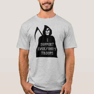 Ik steun de troepen van iedereen t-shirt