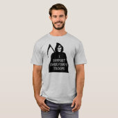 Ik steun de troepen van iedereen t-shirt (Voorkant volledig)