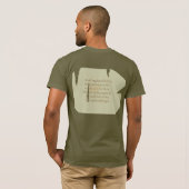 Ik steun de tweede Shirten T-shirt (Achterkant volledig)