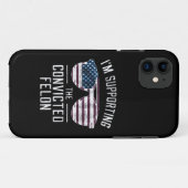 Ik steun de veroordeelde misdadiger Pro Trump 2024 Case-Mate iPhone Case (Achterkant (horizontaal))
