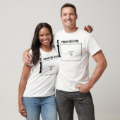 Ik steun deze artiest/blanco t-shirt (Unisex)