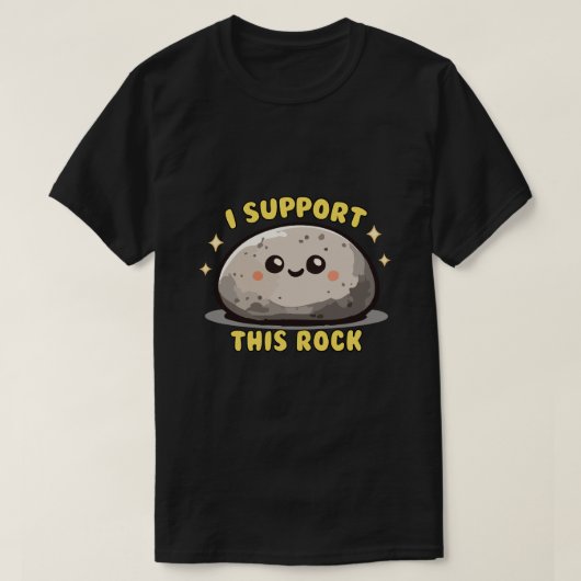 Ik steun deze steen t-shirt (Design voorkant)
