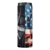 Ik steun die Second Amendment Thermische Tumbler Thermosbeker (Achterkant)