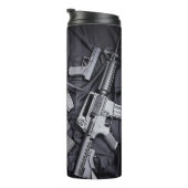 Ik steun die Second Amendment Thermische Tumbler Thermosbeker (Geroteerd rechts)