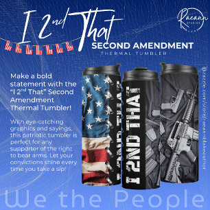 Ik steun die Second Amendment Thermische Tumbler Thermosbeker