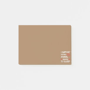 Ik Steun Dierenmishandelaars Ter Dood Brengen Hond Post-it® Notes