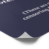 Ik steun diversiteit en op feiten gebaseerde weten poster (Hoek)