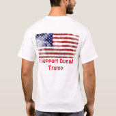 Ik steun Donald Trump Mannen Basic T-Shirt (Achterkant)