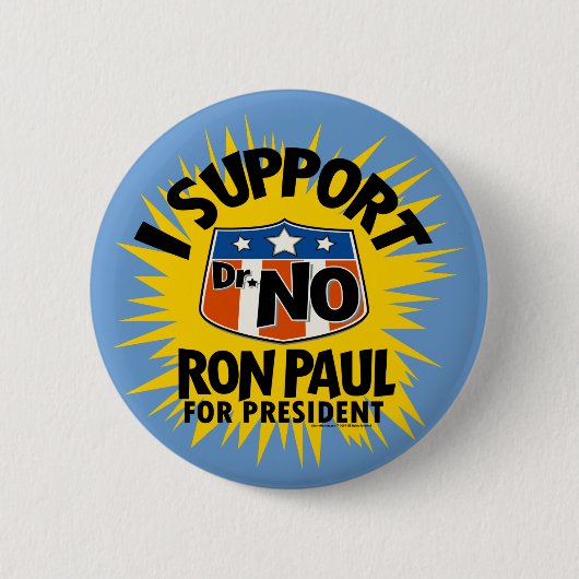 Ik steun Dr. No Ron Paul Button (Voorkant)