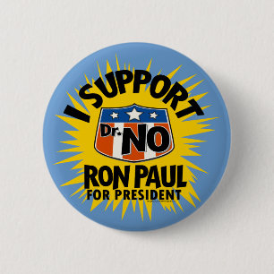 Ik steun Dr. No Ron Paul Button
