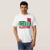 Ik steun een vrije palestine t-shirt (Voorkant volledig)