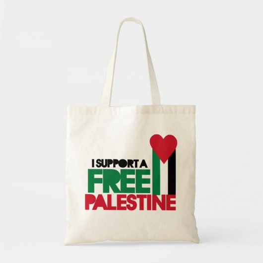 Ik steun een vrije palestine tote bag (Voorkant)