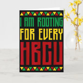 Ik Steun Elke Historische Zwarte Universiteit Kaart (Gele Bloem)