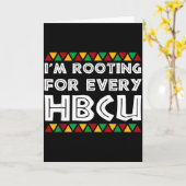 Ik Steun Elke Historische Zwarte Universiteit Kaart (Gele Bloem)