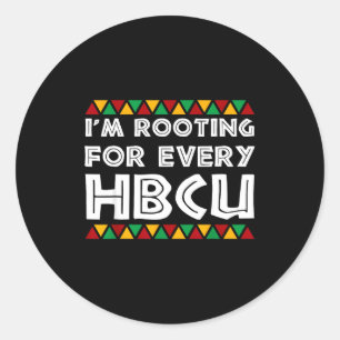 Ik Steun Elke Historische Zwarte Universiteit Ronde Sticker