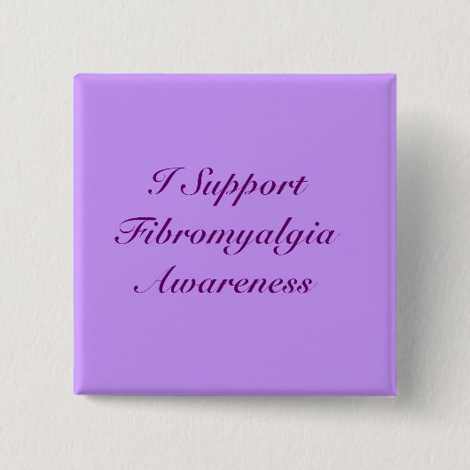 Ik steun Fibromyalgia Awareness Button (Voorkant)
