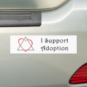 Ik steun goedkeuring bumpersticker (Op auto)