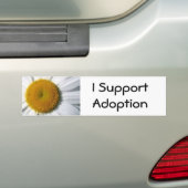 Ik steun goedkeuring bumpersticker voor adoptie (Op auto)
