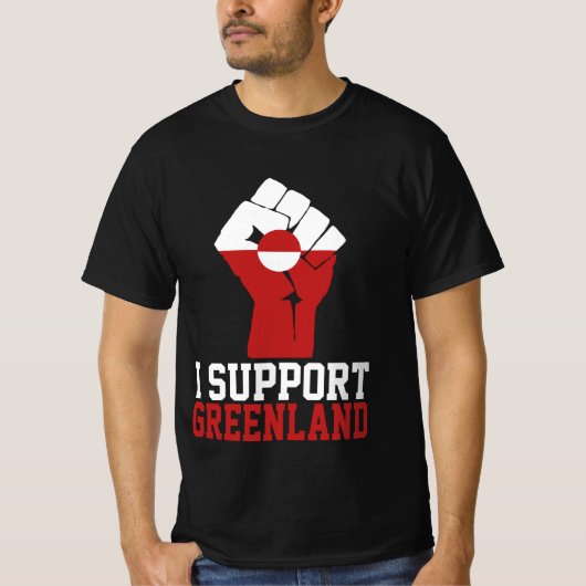 Ik steun Groenland - Trotse Groenlanders T-shirt (Voorkant)