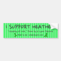 Ik steun Heather, bumpersticker oorlogsslachtoffer