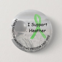Ik steun Heather, Vrijheid is niet gratis Knop