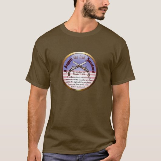 Ik steun het 2e amendement t-shirt (Voorkant)