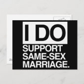 IK STEUN HET HOMOHUWELIJK BRIEFKAART (Voorkant / Achterkant)