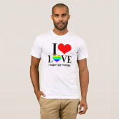 Ik steun het homohuwelijk t-shirt (Voorkant volledig)
