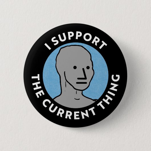 Ik steun het huidige NPC-logo Ronde Button 5,7 Cm (Voorkant)