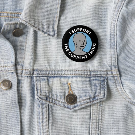 Ik steun het huidige NPC-logo Ronde Button 5,7 Cm (In situ)