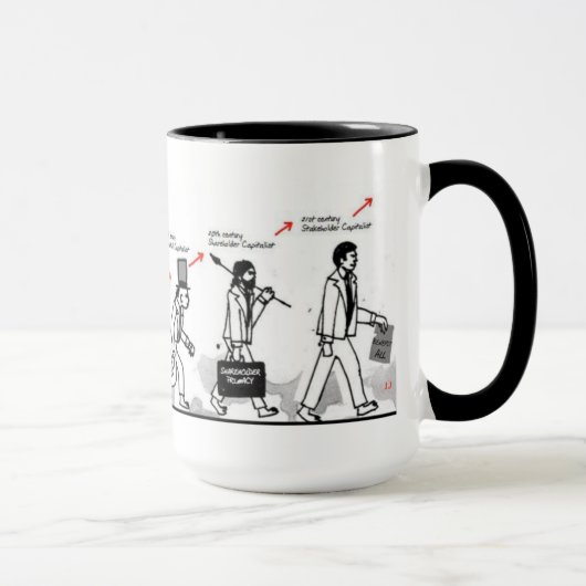 Ik steun het kapitalisme. mok (Rechts)