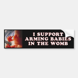 Ik steun het maken van baby's in de baarmoeder bumpersticker